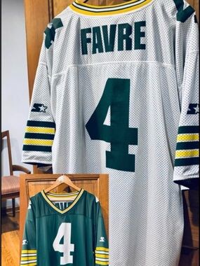 Vintage ‘96 STARTER NFL BRETT FAVRE GREEN BAY PACKERS Reversible Football Jersey